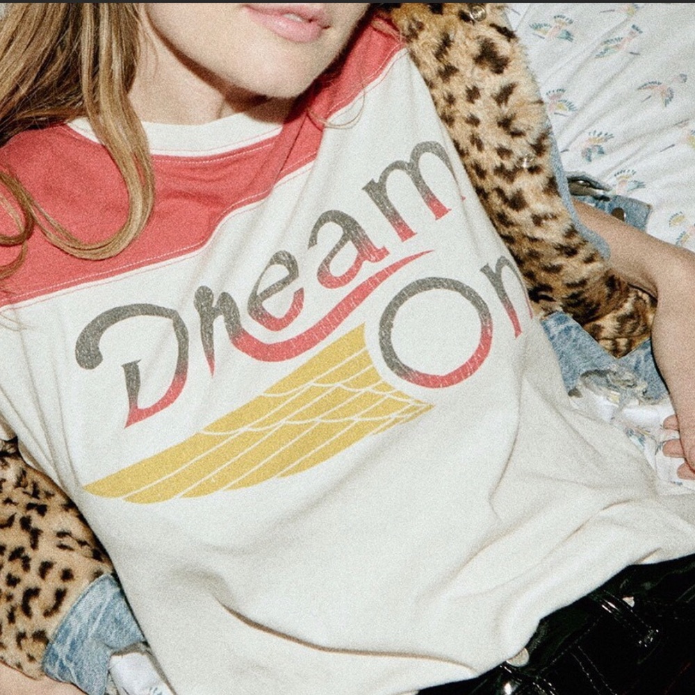 NWT Daydreamer Revolve Aerosmith Dream On Tshirt